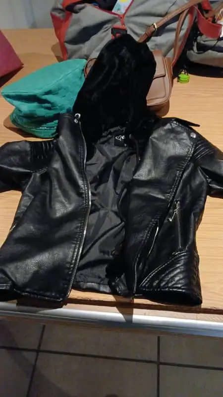 Biker leather jacket