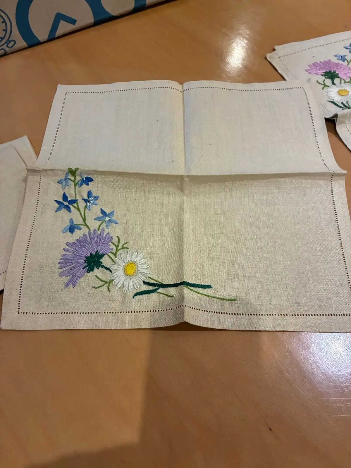 Vintage Embroidered Cloth Napkin
