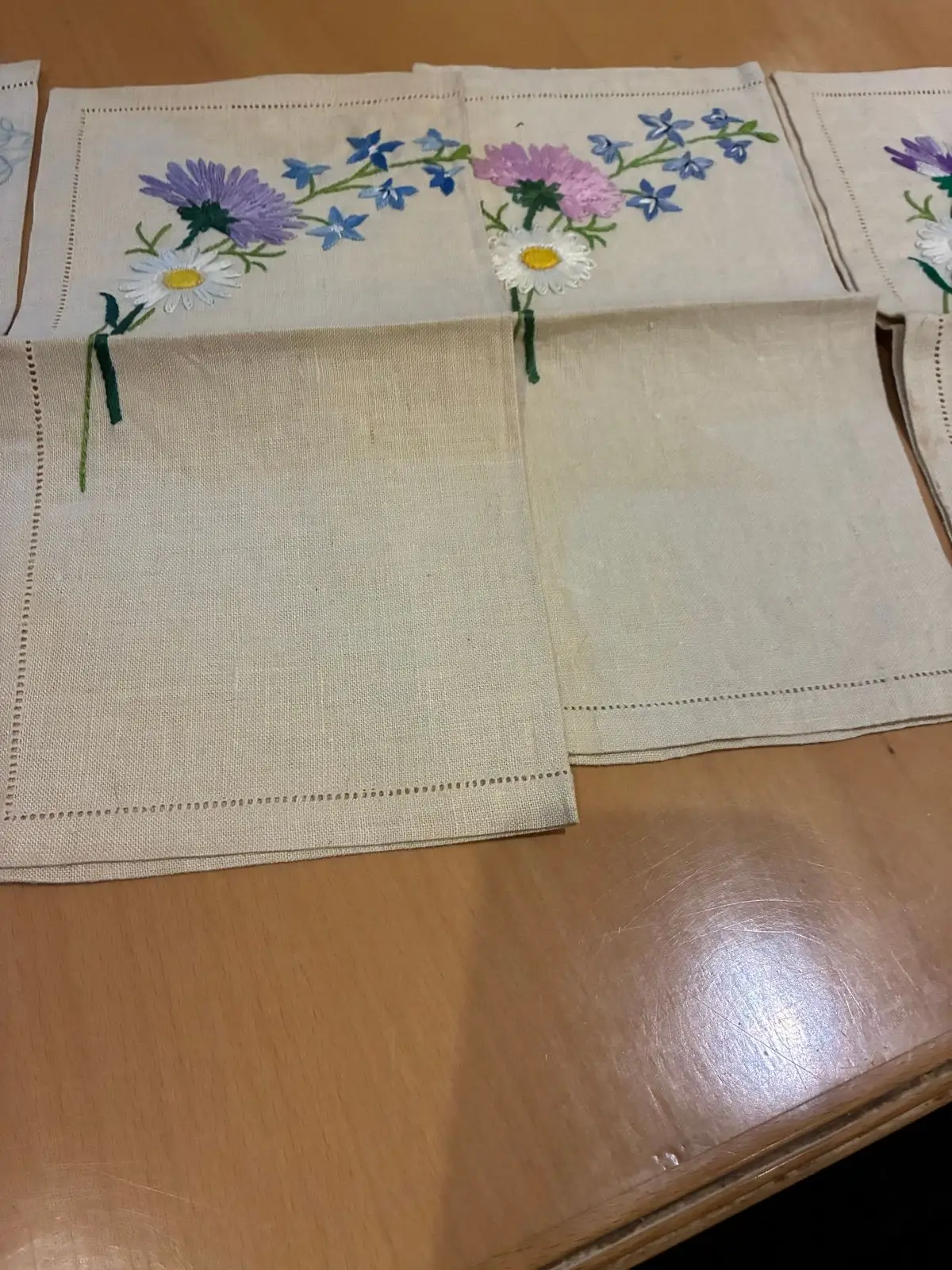 Vintage Embroidered Cloth Napkin