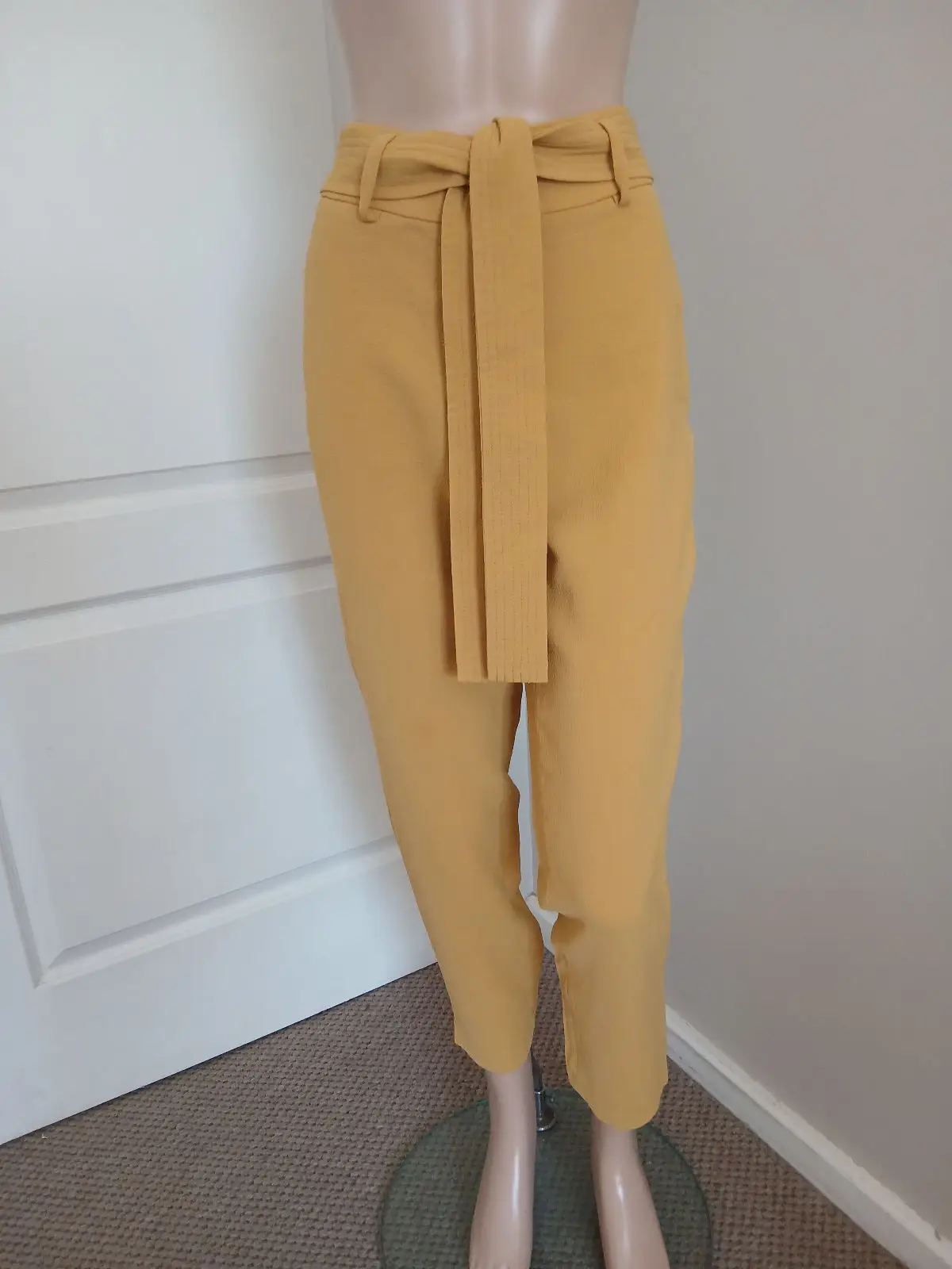 Poetry Mustard Yellow High-Waisted Pants