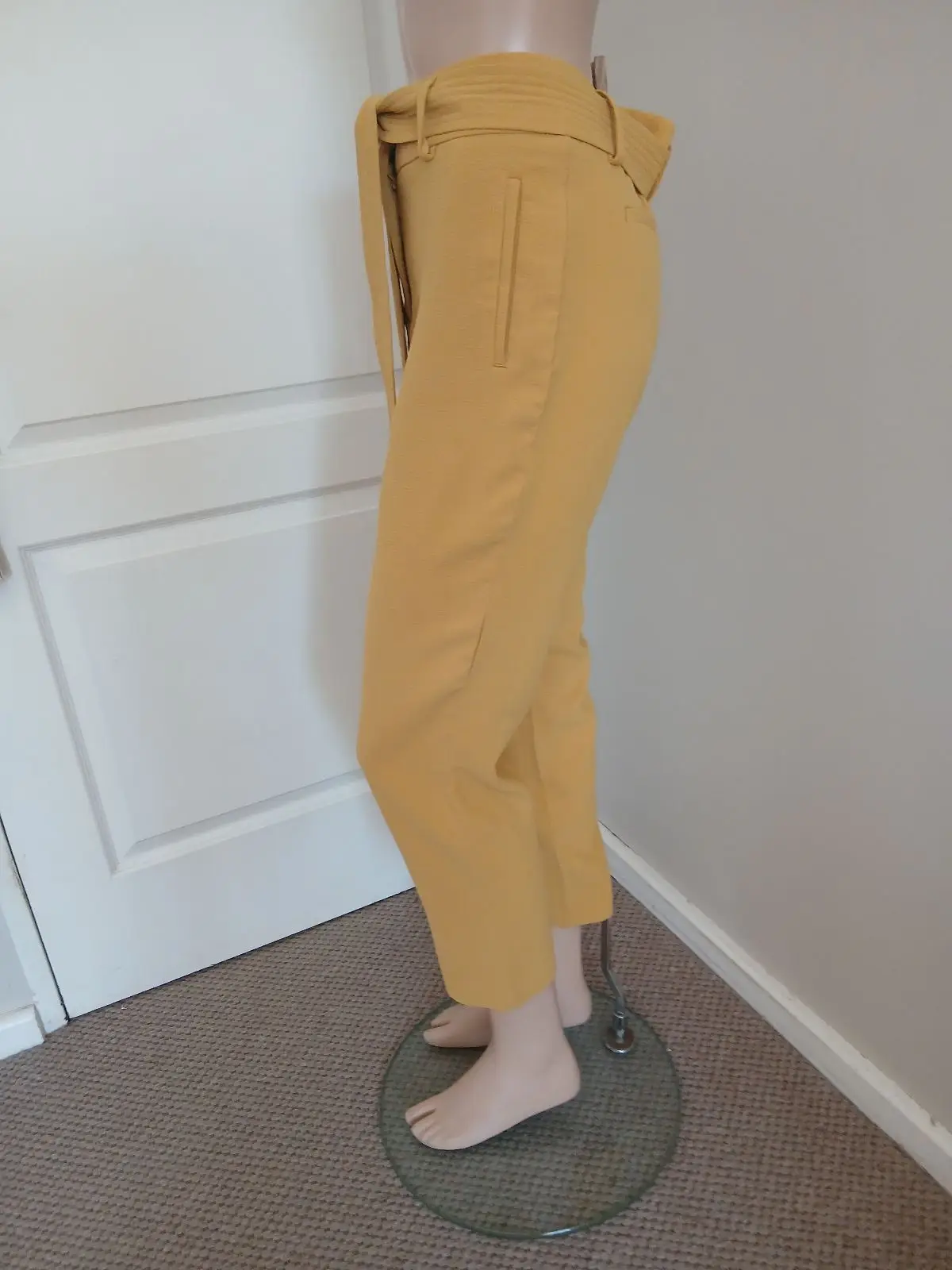 Poetry Mustard Yellow High-Waisted Pants
