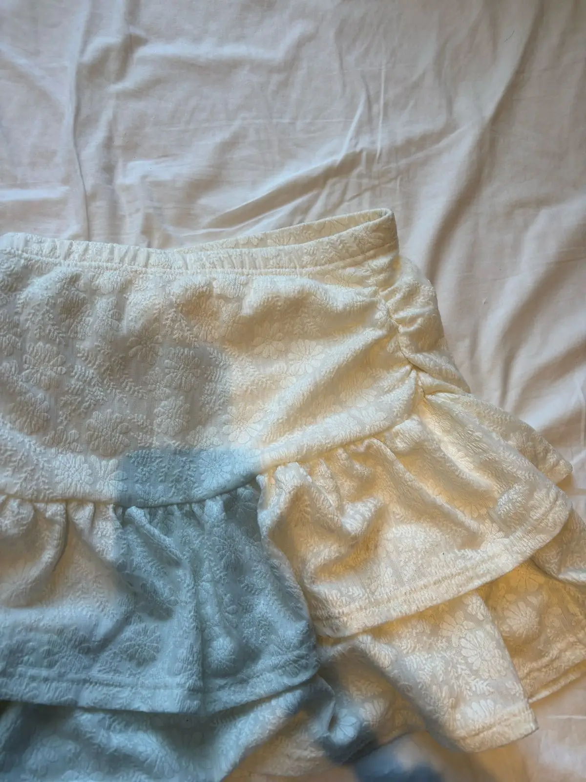 White Ruffled Skirt