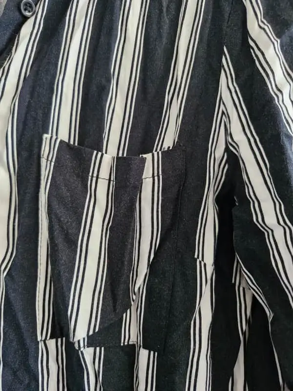 Black and white long sleeve shirt