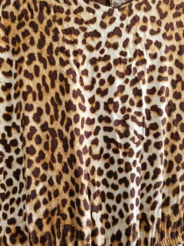 Leopard print jumpsuit