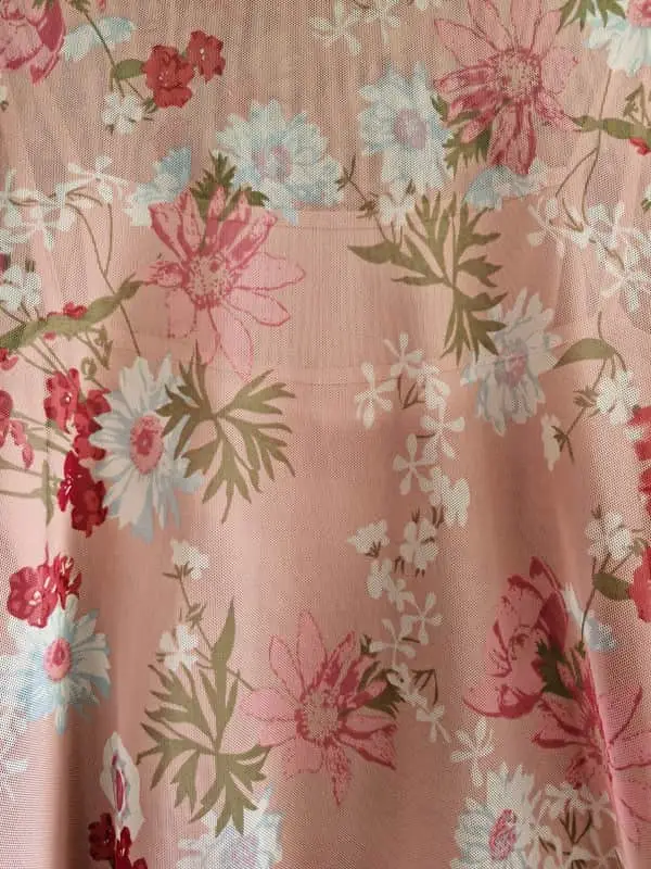 Pink floral shirt