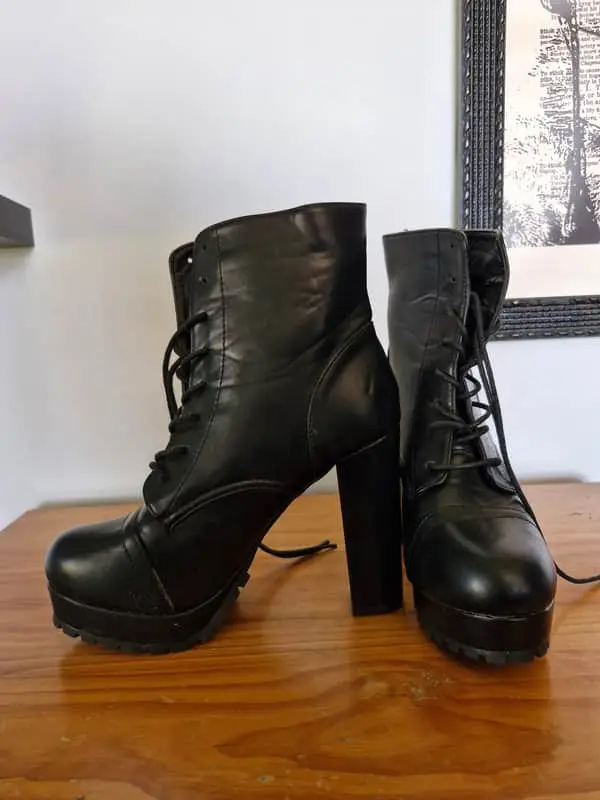 & Other Stories Black heel boots