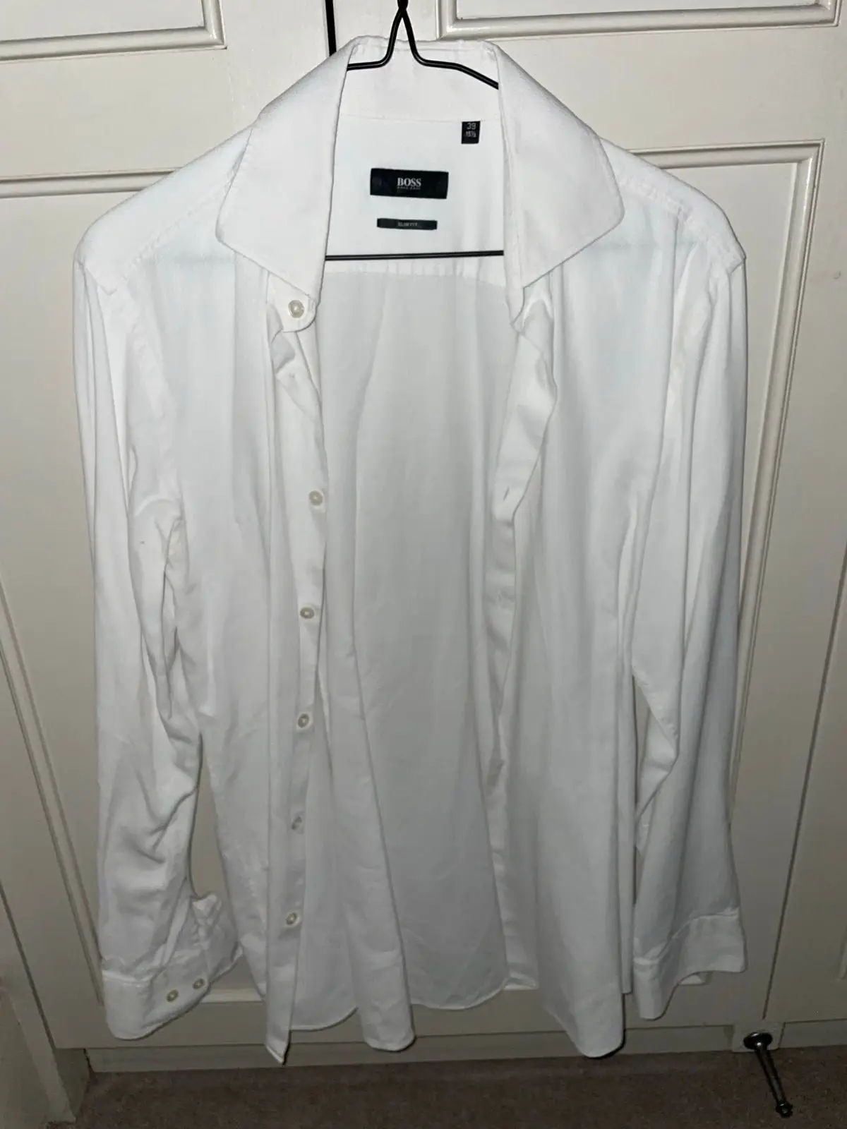Hugo Boss Slim Fit Long-Sleeve Dress Shirt White