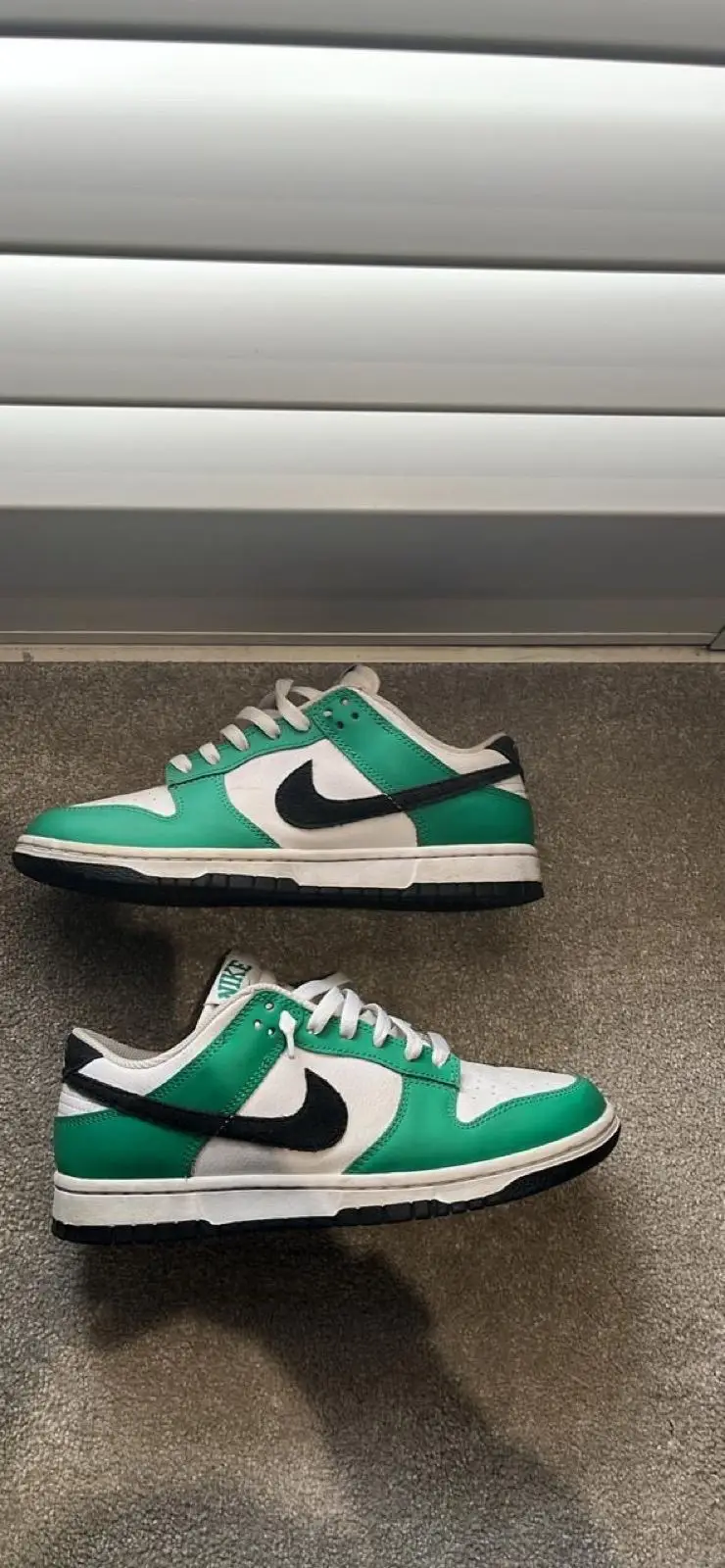 Nike Dunk Low Green White Black Sneakers