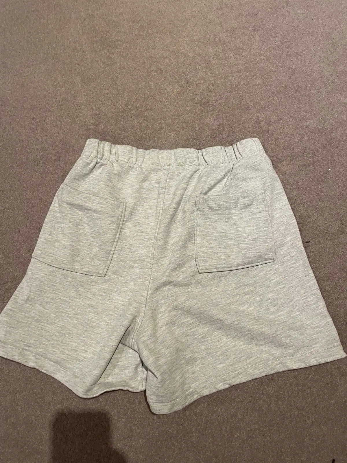 Zara Grey Heather Fleece Sweat Shorts