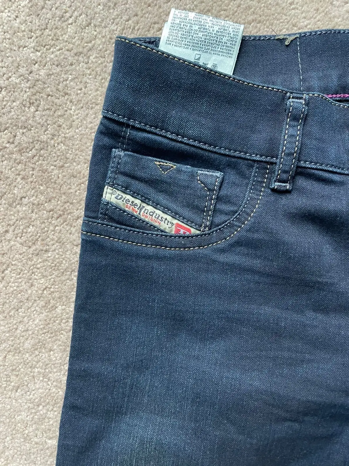 Diesel Dark Wash Slim Stretch Jeans W25