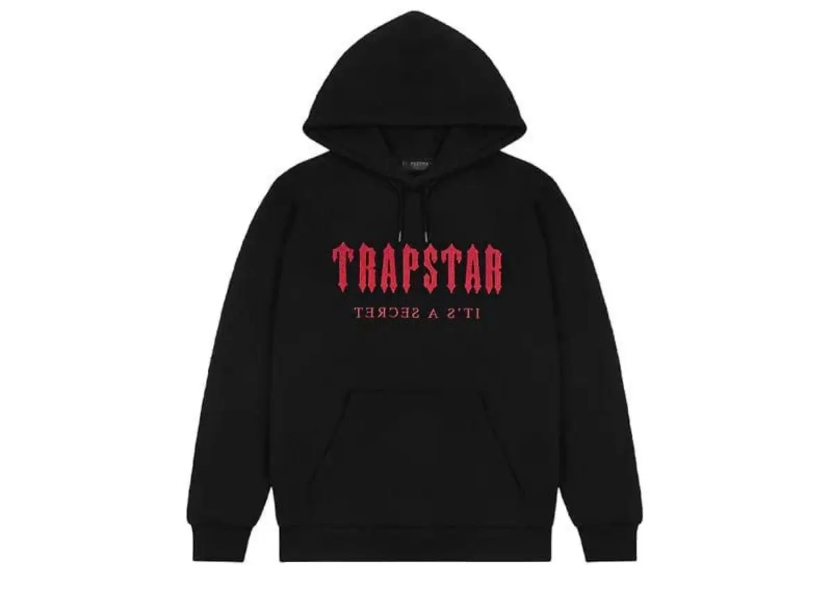 Trapstar It's A Secret Black & Red Hoodie