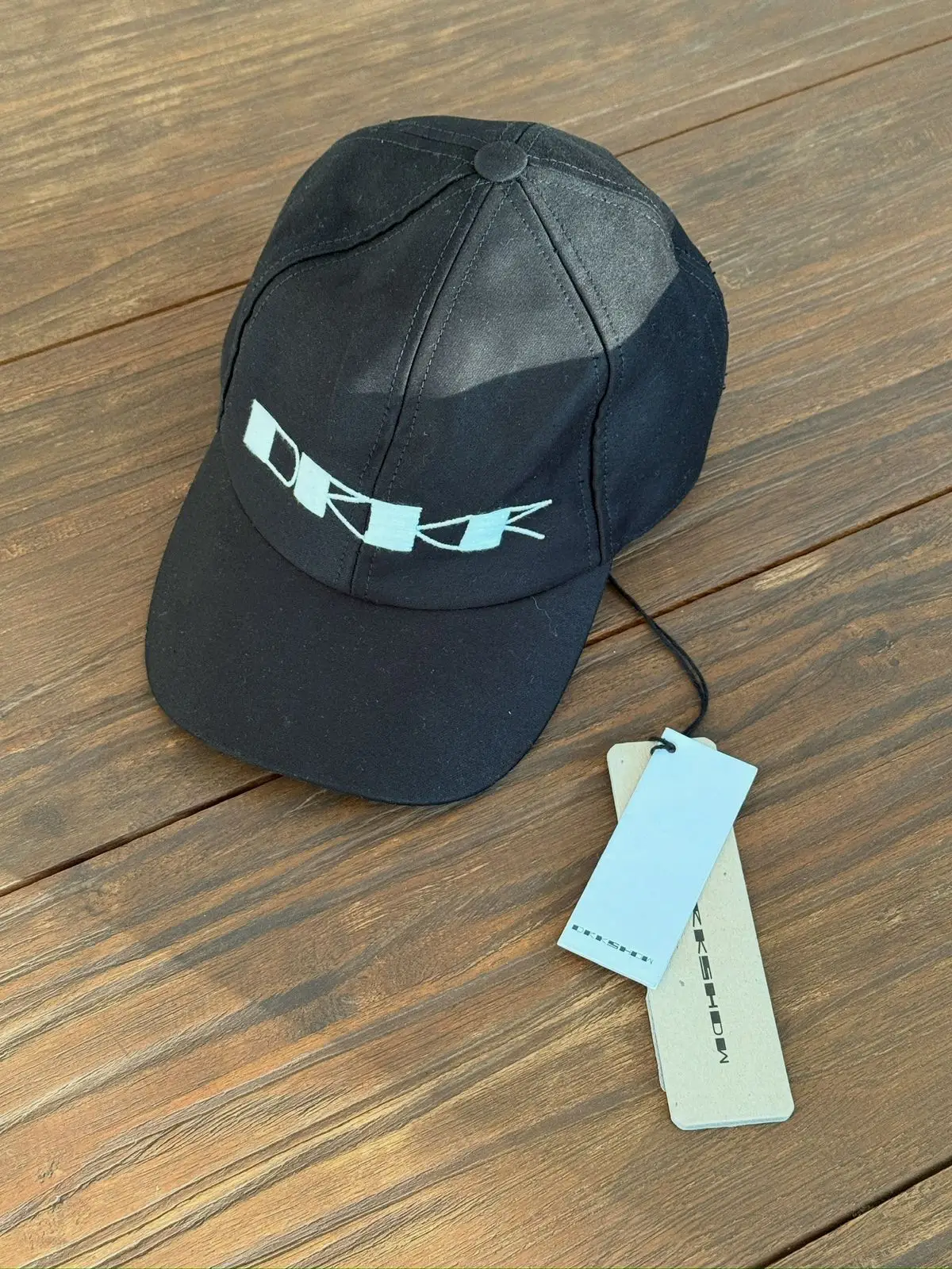 Rick Owens DRKSHDW Logo Baseball Cap Black