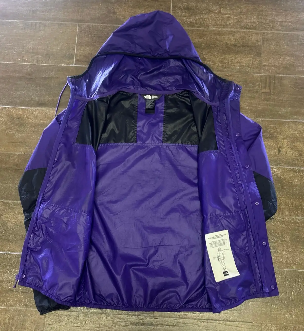 The North Face Purple and Black Hooded Jacket