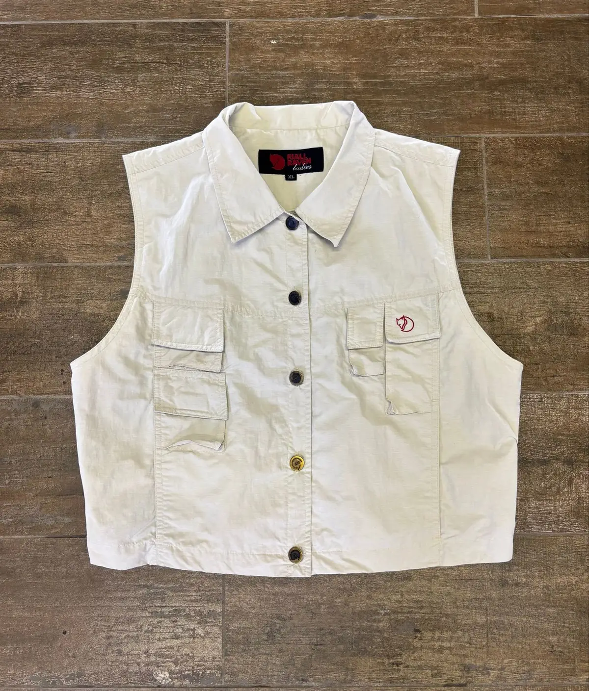 Fjällräven Ladies Utility Vest Light Beige Size XL