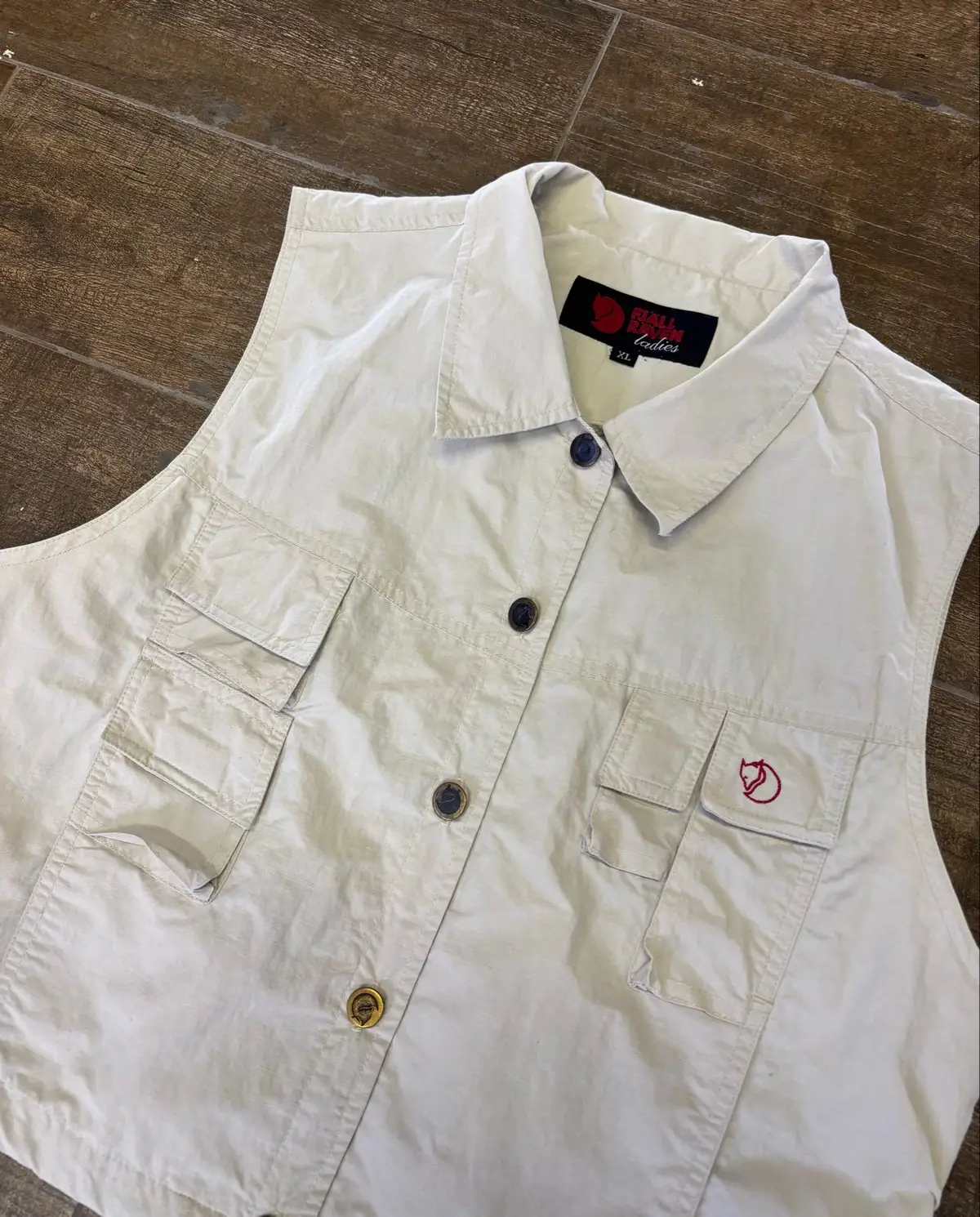 Fjällräven Ladies Utility Vest Light Beige Size XL