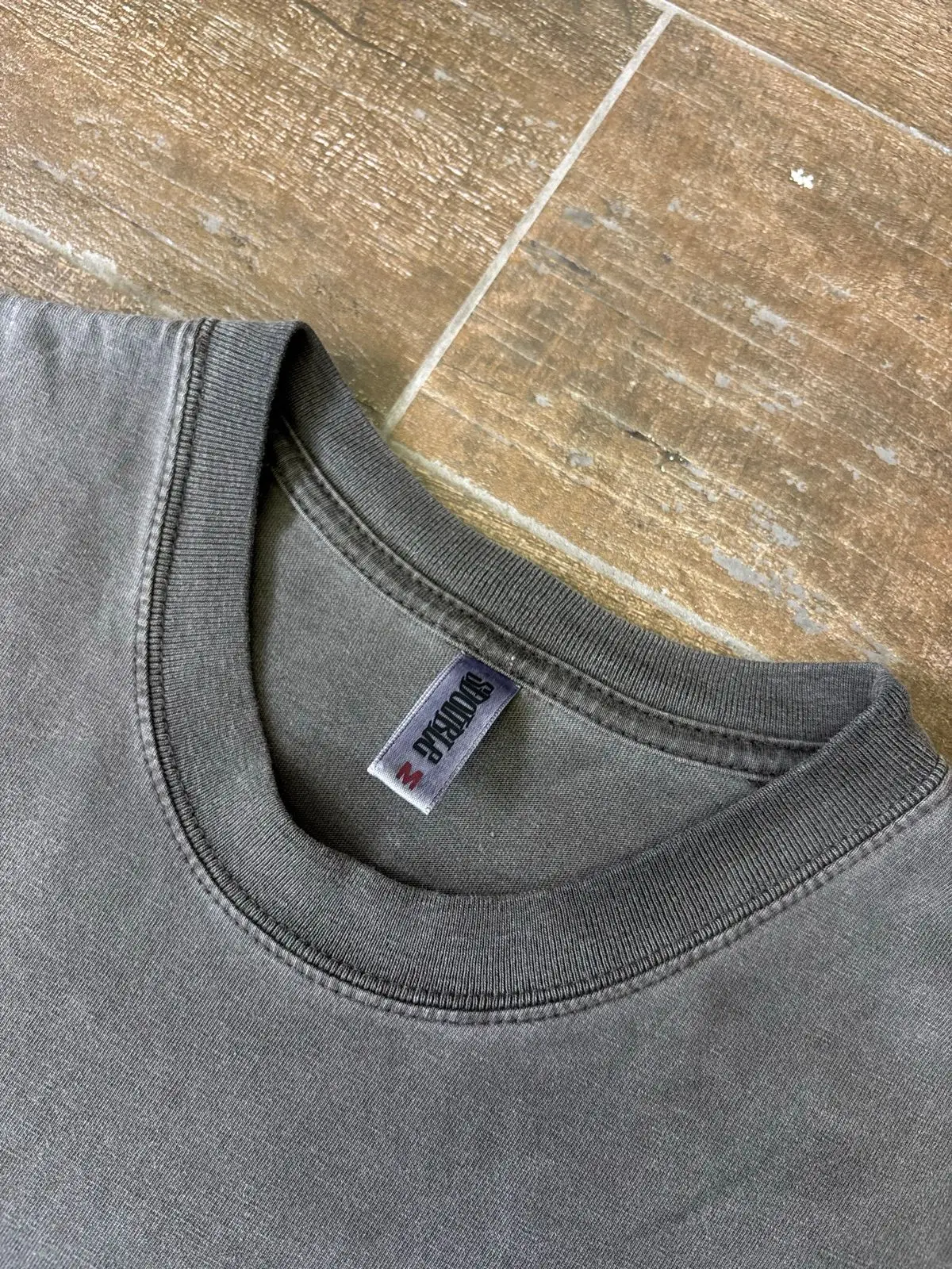 S/Double Shawn Stussy Graphic T-Shirt Charcoal Grey