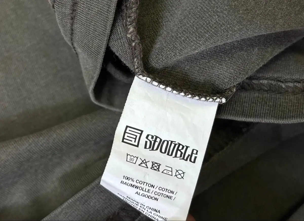 S/Double Shawn Stussy Graphic T-Shirt Charcoal Grey