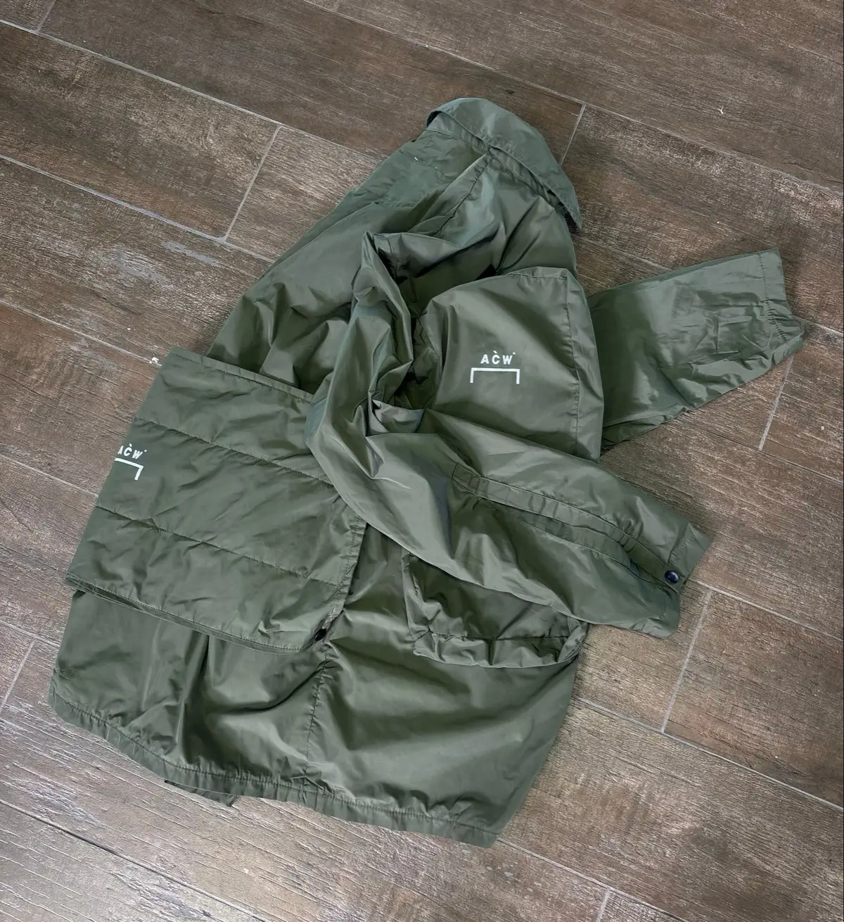 A-COLD-WALL* Utility Zip Jacket Olive Green