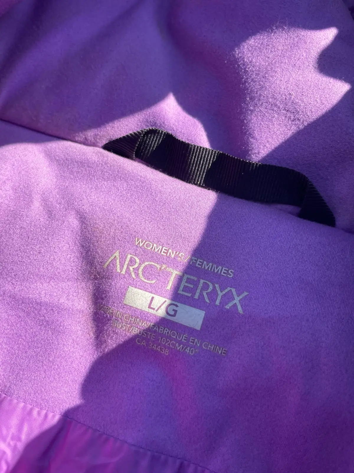Purple Hooded Long Windstopper Parka Jacket