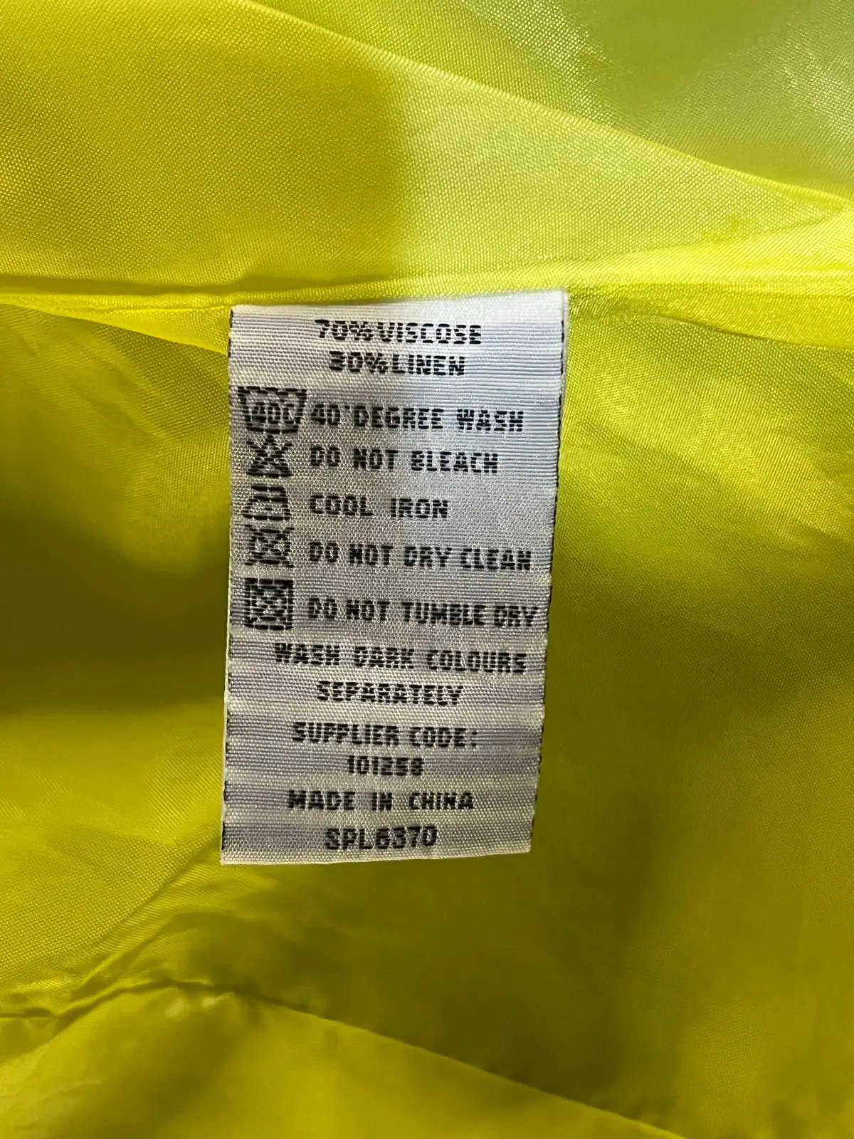 Zara Yellow Linen Button-Up Jacket