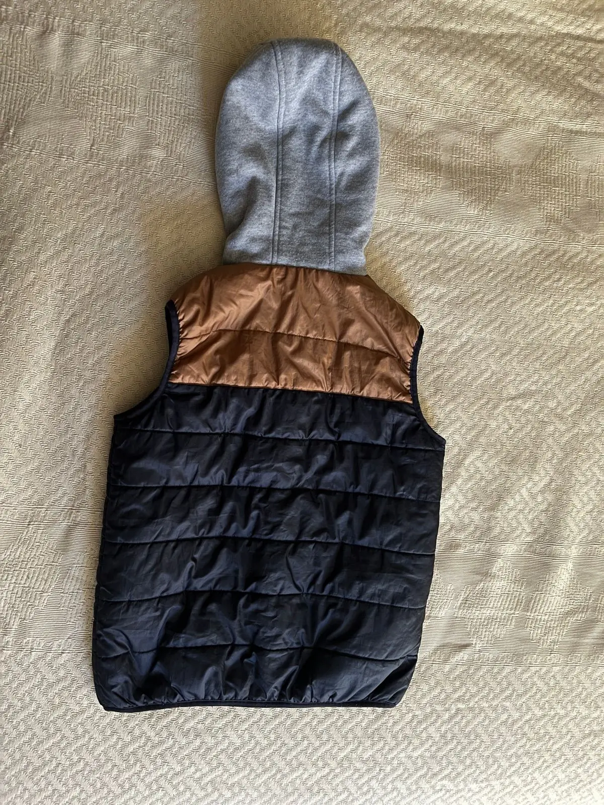 Woolworths Kids Colourblock Hooded Puffer Vest