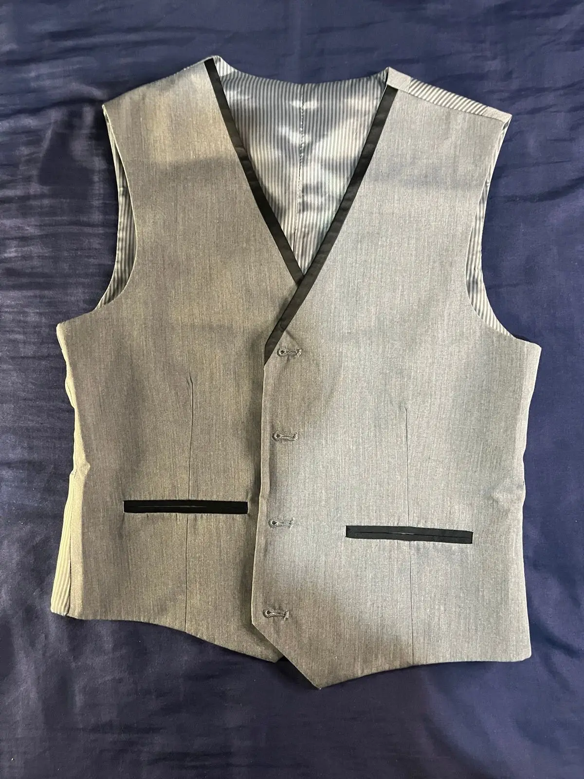 Woolworths Boys Grey Suit Waistcoat (11-12 Years)