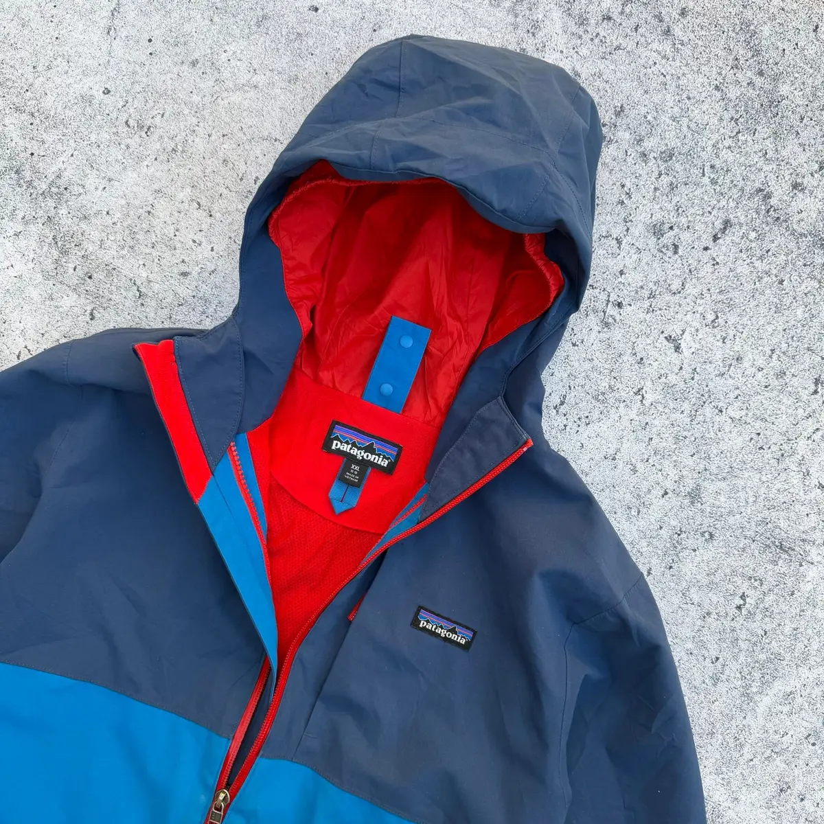Patagonia Two-Tone Hooded Outdoor Jacket