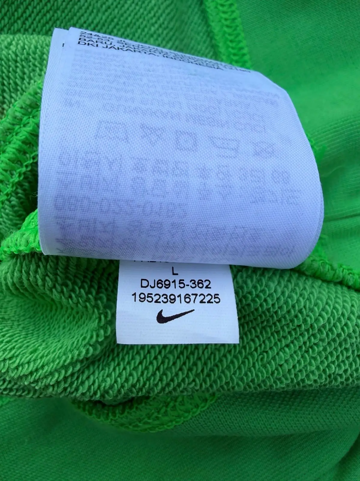 Nike Multi-Logo Embroidered Green Sweatshirt