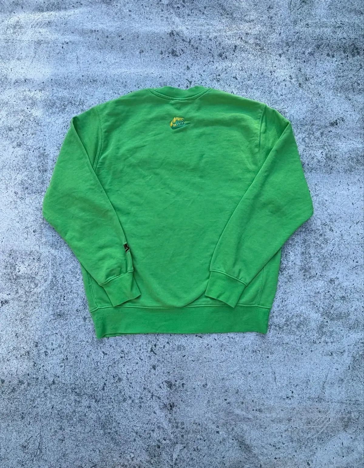 Nike Multi-Logo Embroidered Green Sweatshirt