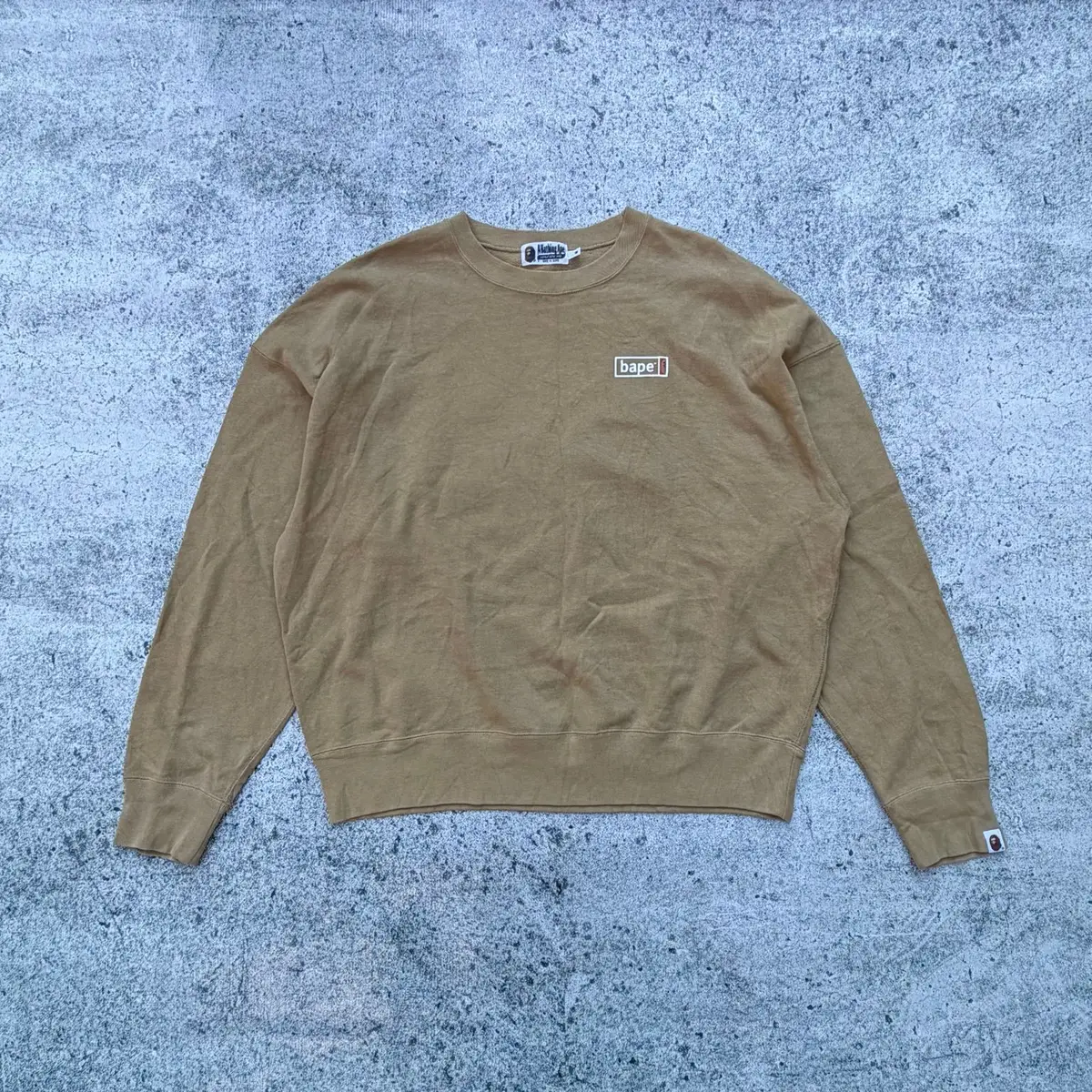 Bape Blue Graphic Brown Sweatshirt