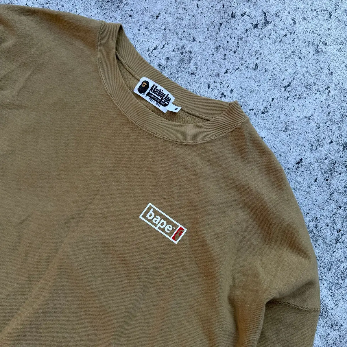 Bape Blue Graphic Brown Sweatshirt
