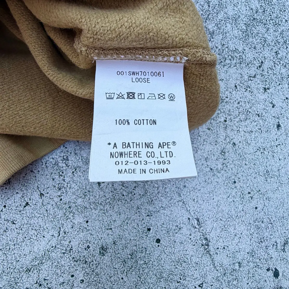 Bape Blue Graphic Brown Sweatshirt