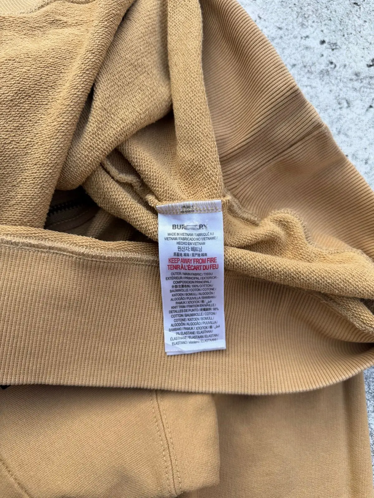 Burberry Horseferry Print Sweatshirt Tan Size L