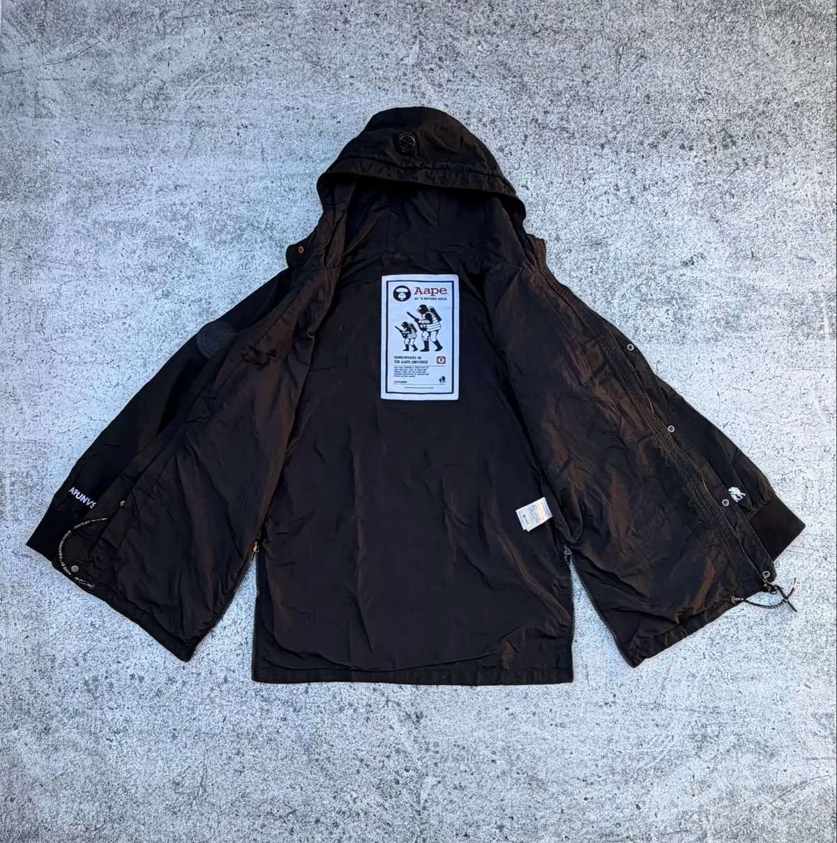 Aape BY *A BATHING APE AP-01 Hooded Jacket Black