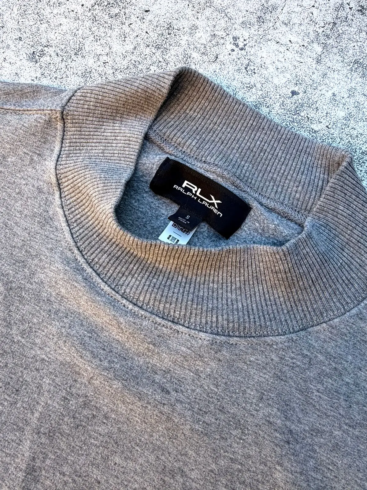 RLX Ralph Lauren Grey Mock Neck Sweatshirt Size S