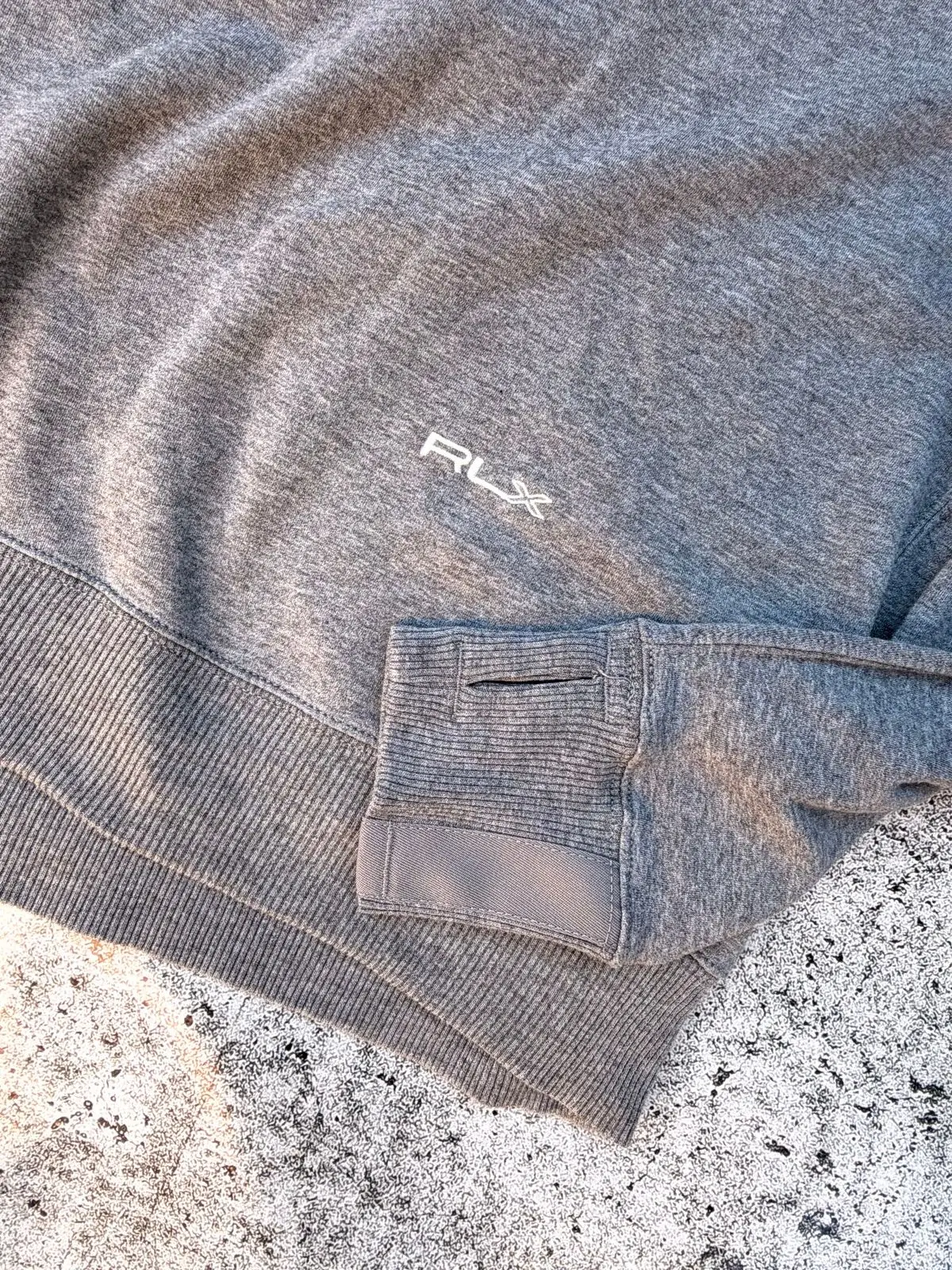 RLX Ralph Lauren Grey Mock Neck Sweatshirt Size S