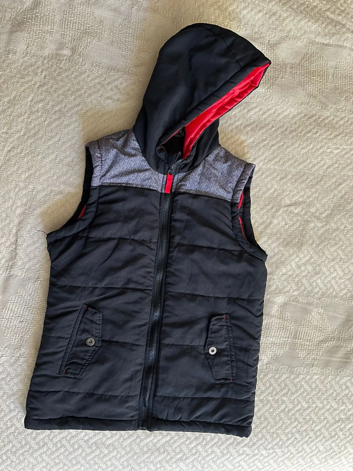 Mr Price Kids Black Hooded Puffer Vest