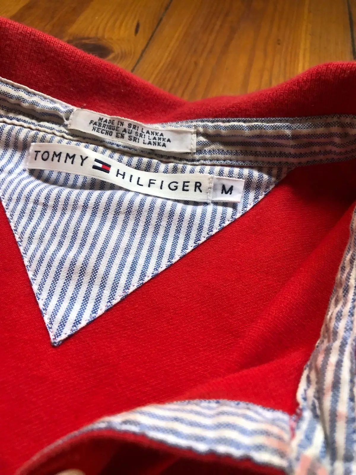 Tommy Hilfiger Red Sleeveless Polo Top