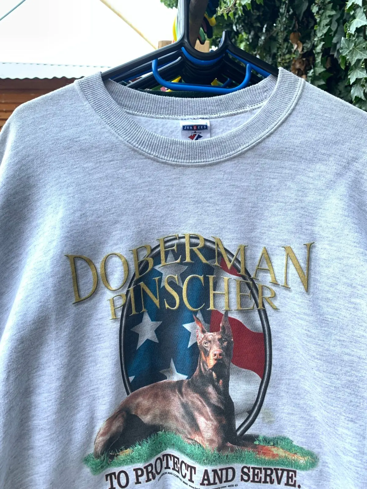 Vintage Jerzees Doberman Pinscher Graphic Sweatshirt