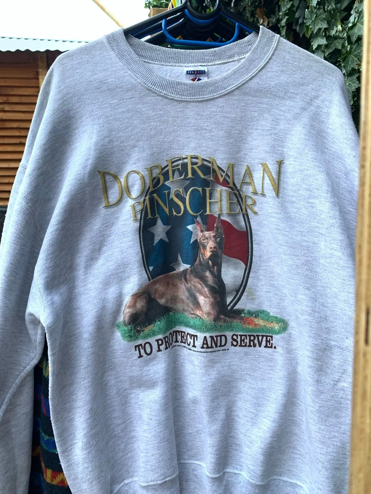 Vintage Jerzees Doberman Pinscher Graphic Sweatshirt
