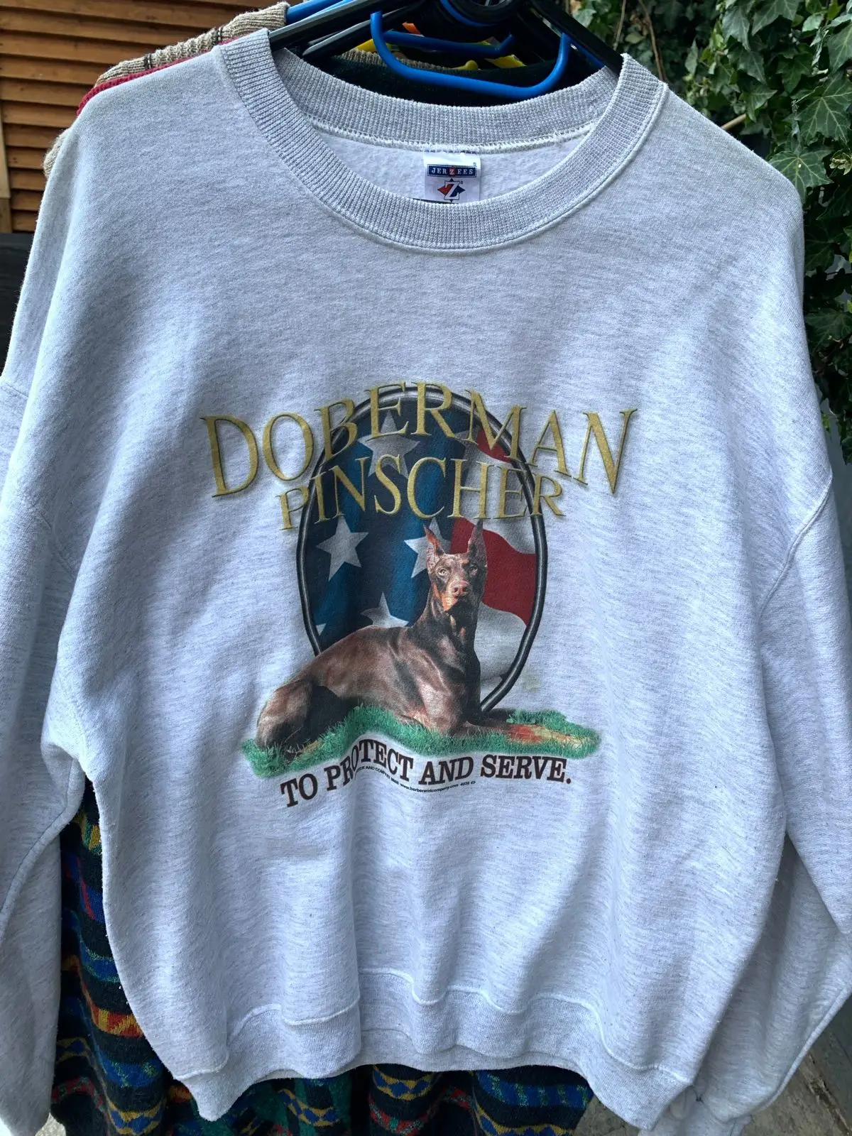 Vintage Jerzees Doberman Pinscher Graphic Sweatshirt