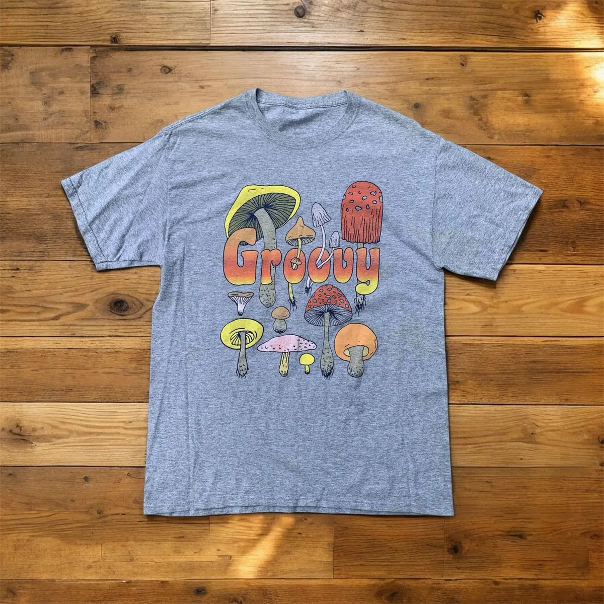 Groovy Mushroom Graphic T-Shirt