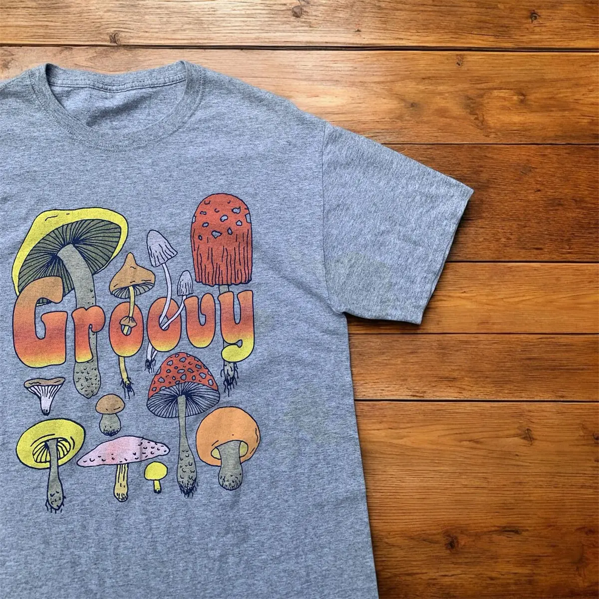 Groovy Mushroom Graphic T-Shirt
