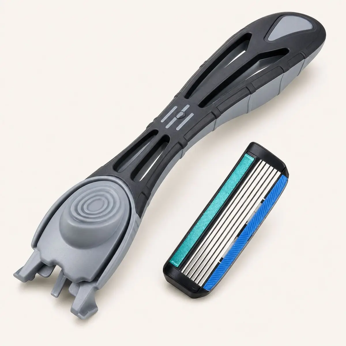 Shaving Razor Handle with Replacement Blades