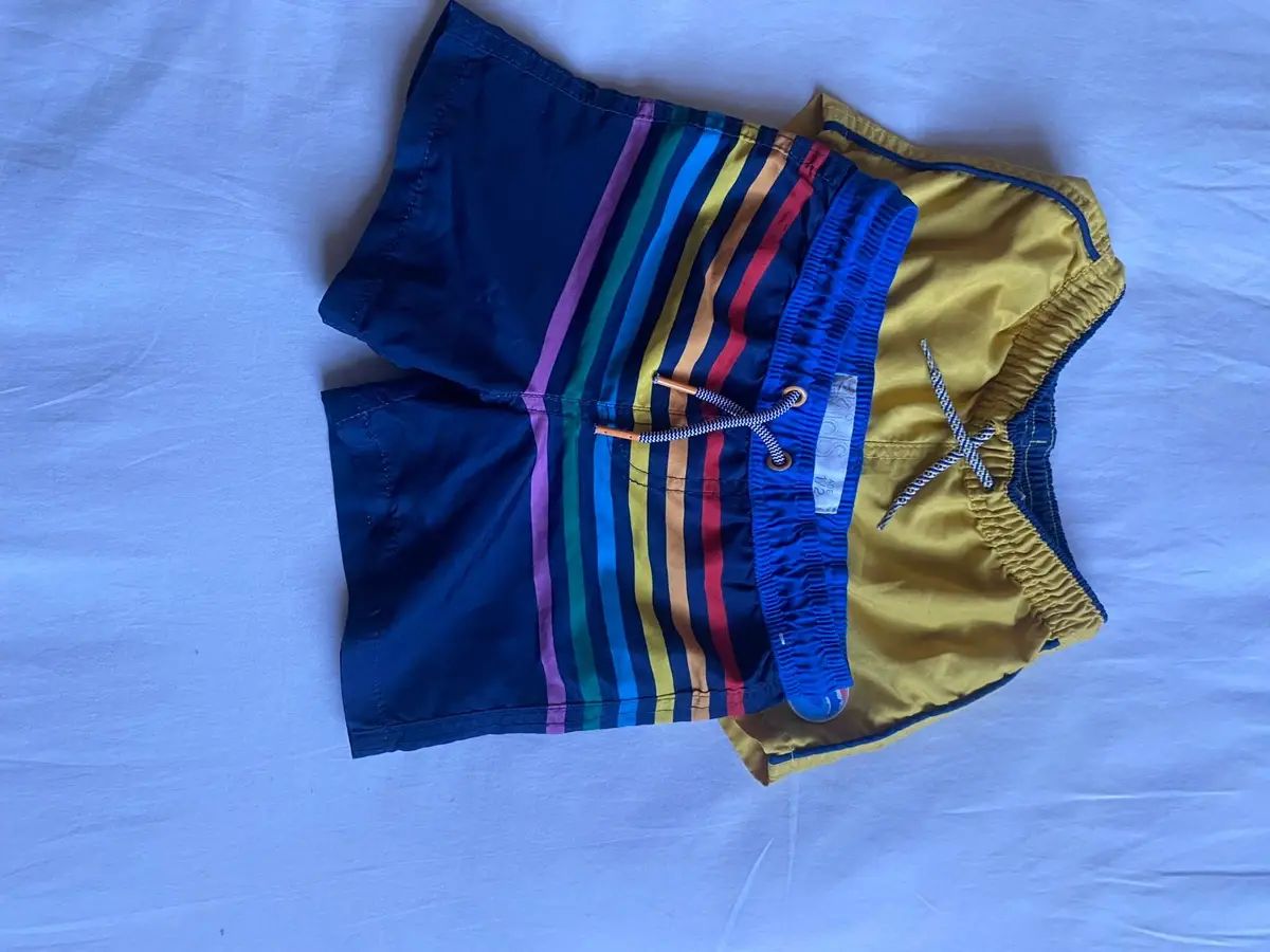 Zara Kids Striped Swim Shorts