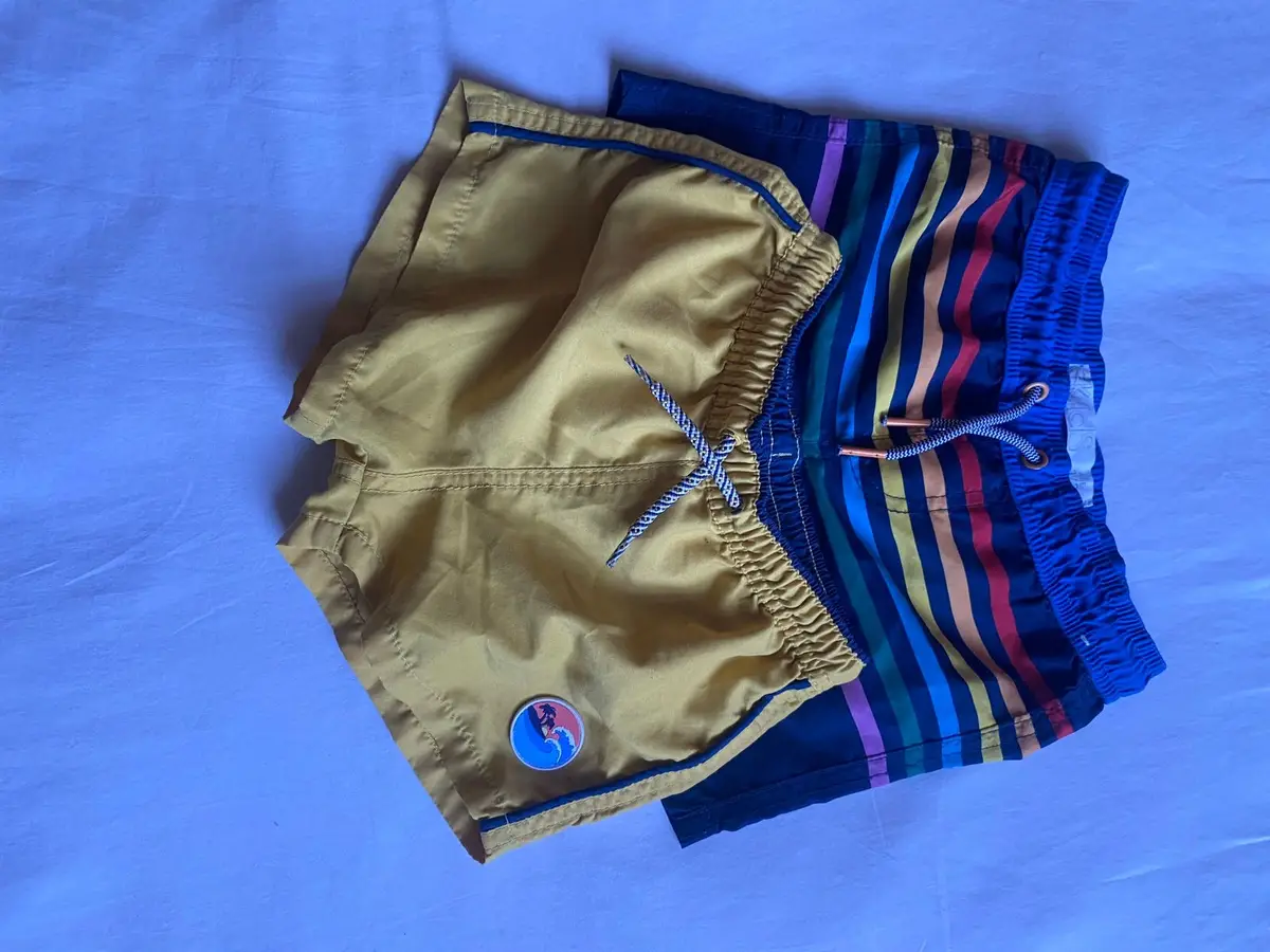 Zara Kids Striped Swim Shorts