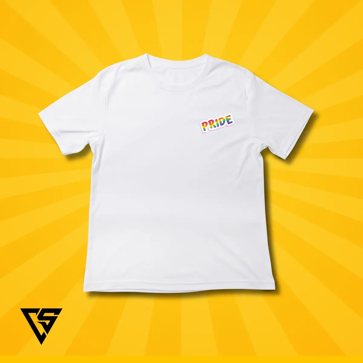 White PRIDE Graphic T-Shirt