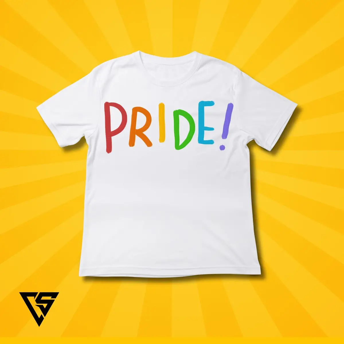 White PRIDE! Graphic T-Shirt