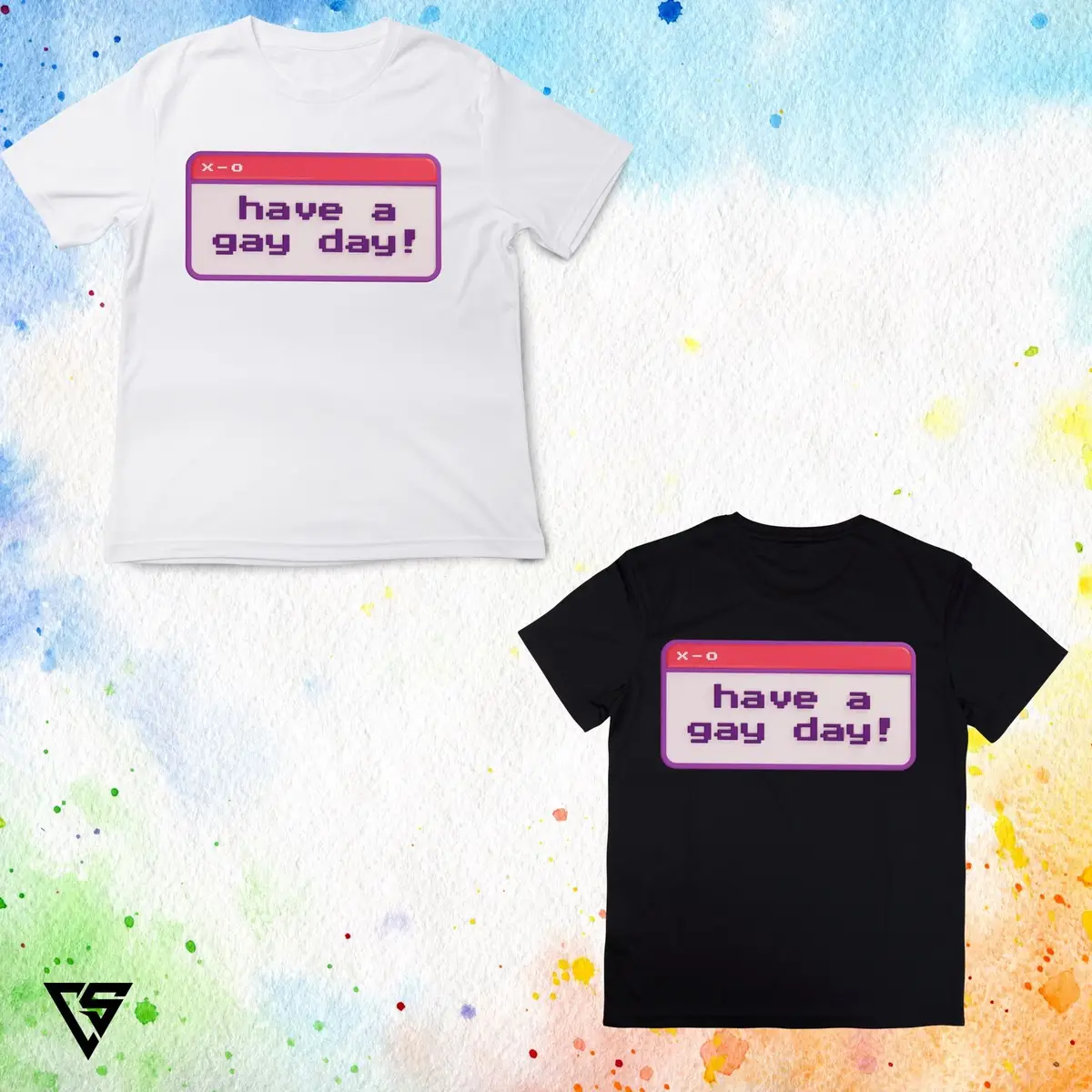 White Graphic T-Shirt Have A Gay Day