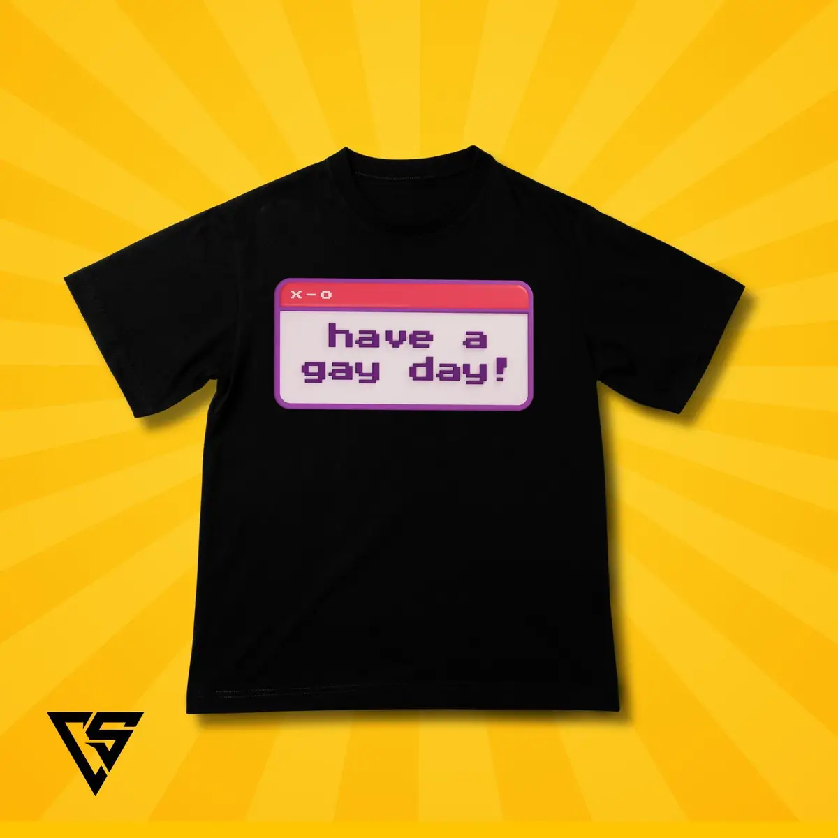 White Graphic T-Shirt Have A Gay Day